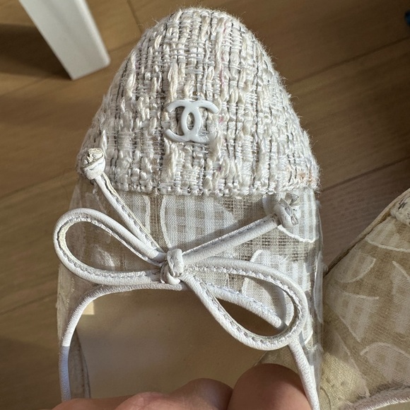 Chanel mesh sling back heels - Picture 8 of 9